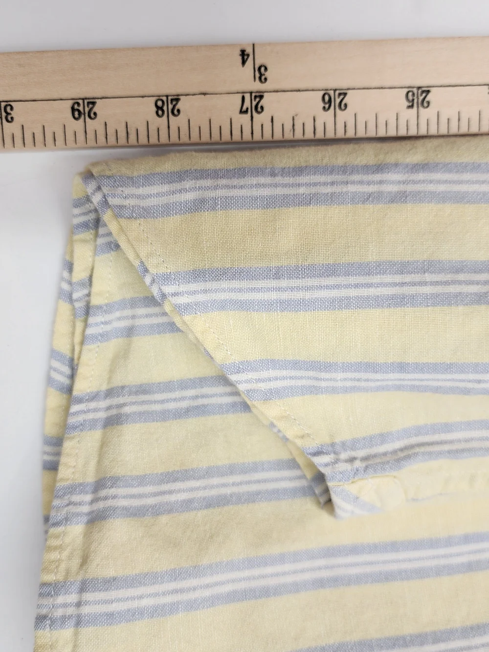 Banana Republic Linen Blend Shirt Men L Button Up Striped Resort Office Seesleev